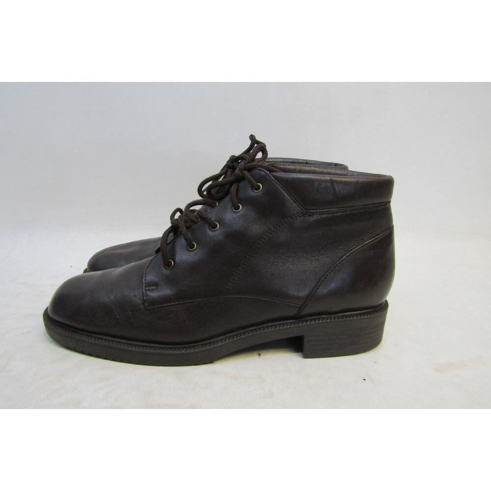 Danexx Womens Size 9 M Brown Leather Lace Up Ankle Fashion Boots Bootie